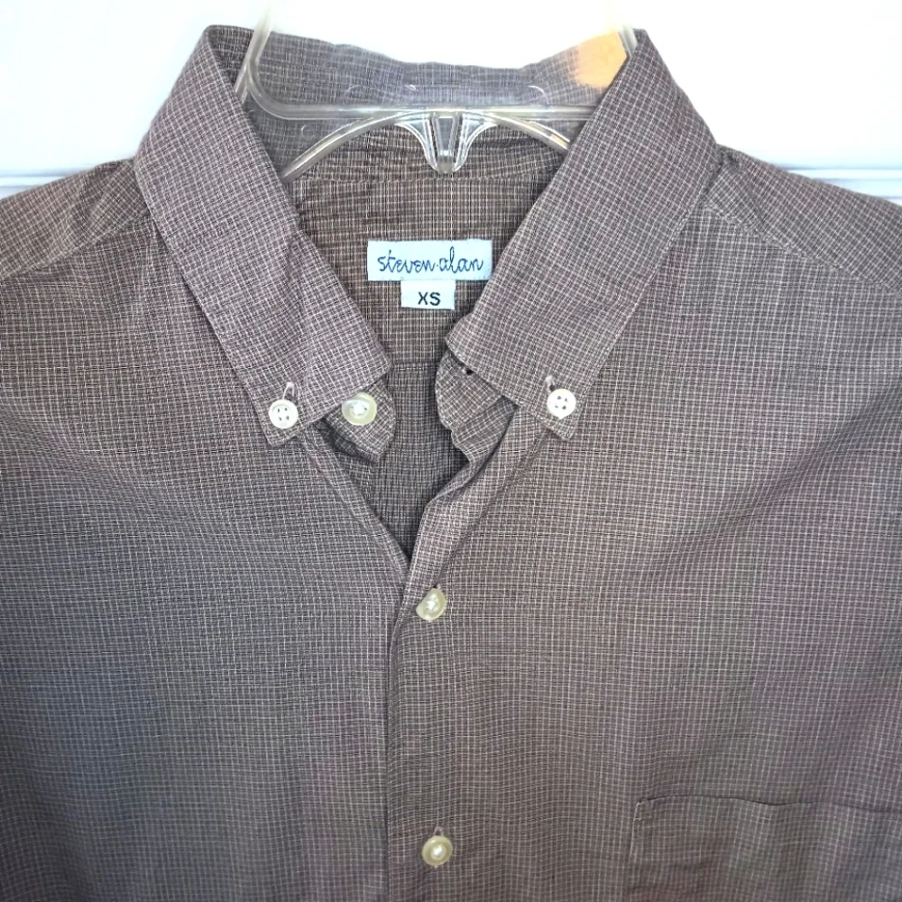 Steven Alan Single Needle Men's Long Sleeve Shirt - Picture 2 of 6